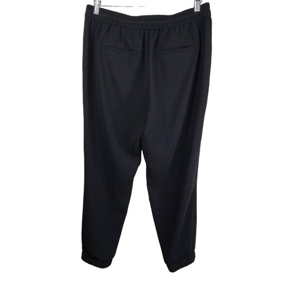 J Crew Joggers Size 8 Sydney Pull On Pants Elastic Waist Black Active Polyester - Picture 3 of 12
